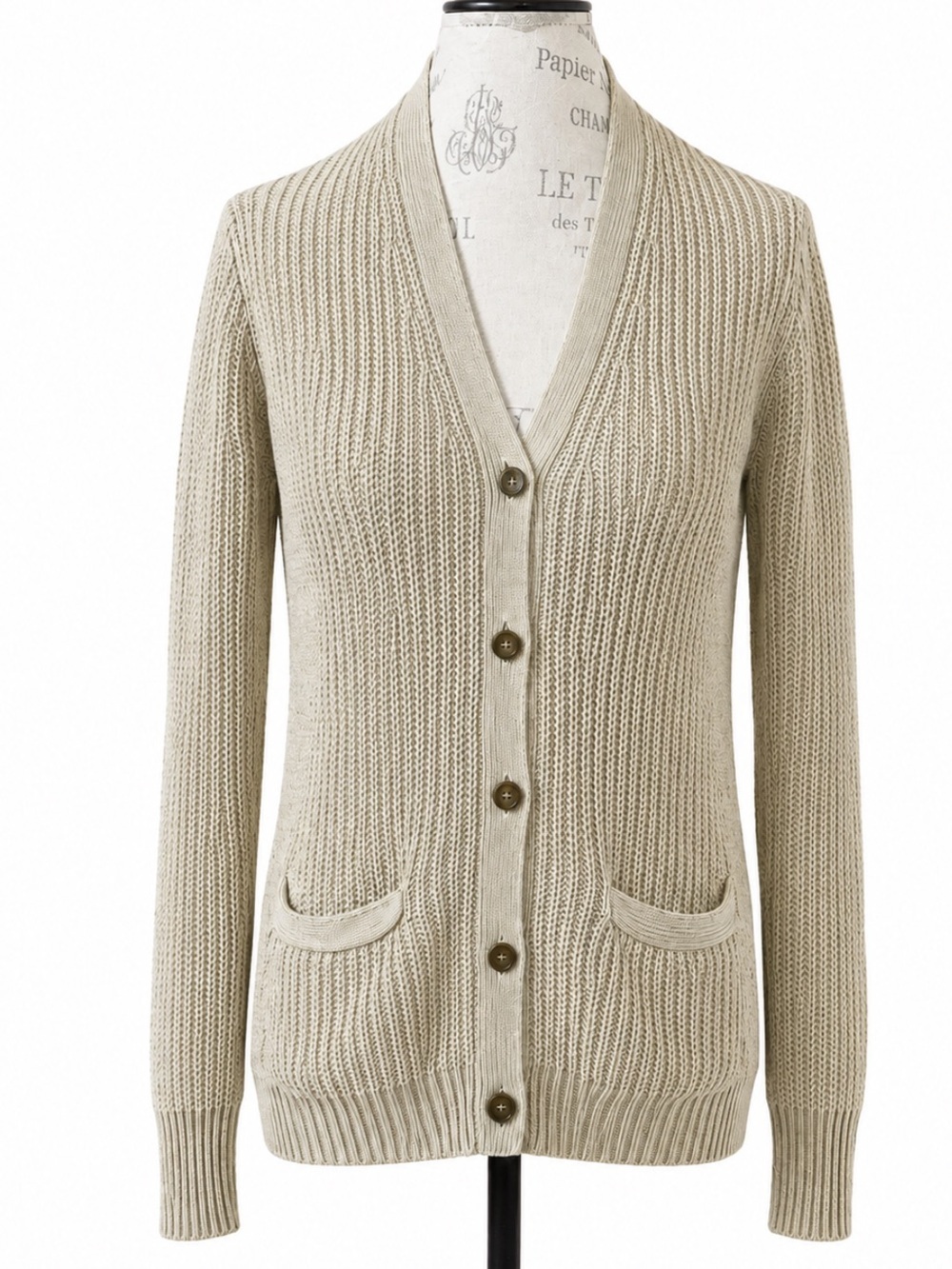 Polo Ralph Lauren 100% Linen Tan Cardigan Sweater Women’s Small EUC!